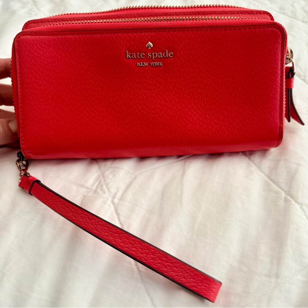 Kate Spade Coral Wristlet Wallet